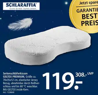 Zurbrüggen SCHLARAFFIA Seitenschläferkissen GELTEX PREMIUM Angebot