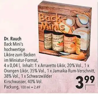 CITTI Markt Dr Rauch Back Mini's Angebot