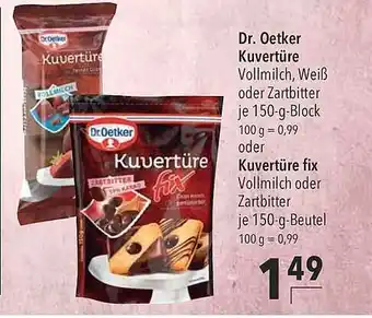 CITTI Markt Dr Oetker Kuvertüre Angebot