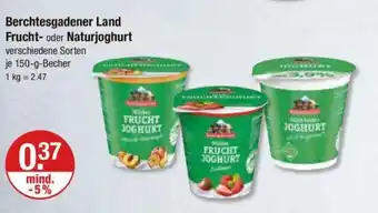 V Markt Berchtesgadener Land Frucht- oder Naturjoghurt je 150-g-Becher Angebot