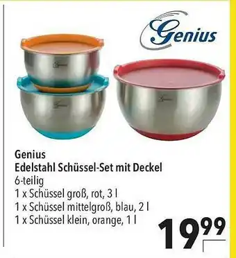 CITTI Markt Genius Edestahl Schüssel-set Mit Deckel Angebot