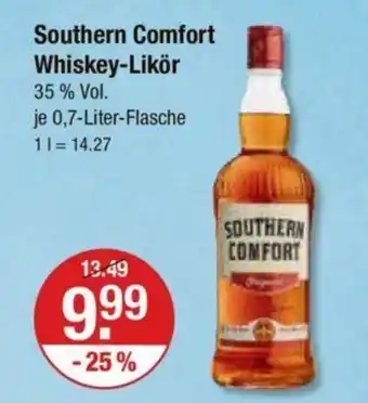 V Markt Southern Comfort Whiskey-Likör 35% Vol. je 0,7-Liter-Flasche Angebot