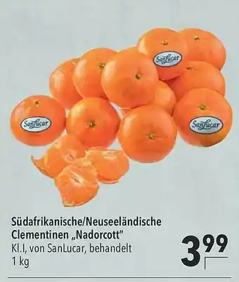 CITTI Markt Südafrikanische Oder Neuseeländische Clementinen „nadorcott” Angebot