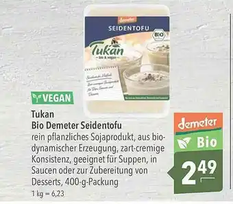 CITTI Markt Tukan Bio Demeter Seidentofu Angebot