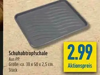 diska Schuhabtropfschale Angebot