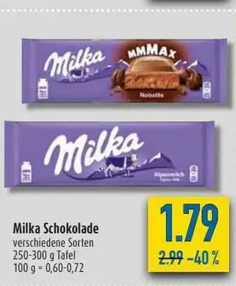 diska Milka Schoholade Angebot