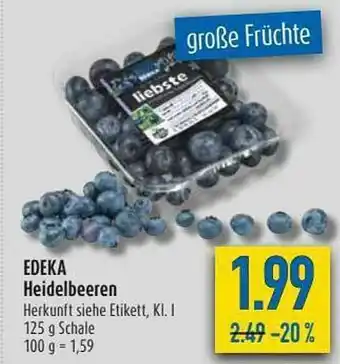 diska Edeka Heidelbeeren Angebot