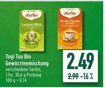 diska Yogi Tea Bio Gewürzteemischung Angebot