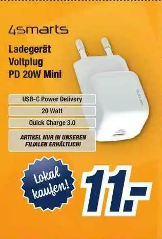 Expert Bening 4smarts Ladegerät Voltplug Pd 20w Mini Angebot