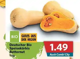 Combi Deutscher Bio Speisekürbis Butternut Angebot