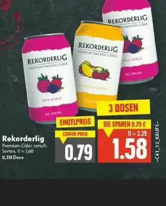 E-Center Rekorderlig Angebot