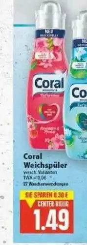 E-Center Coral Weichspüler Angebot