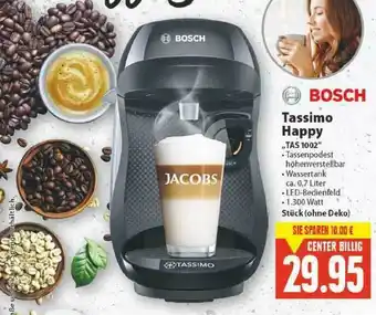 E-Center Bosch Tassimo Happy Angebot