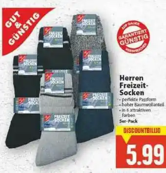 E-Center Herren Freizeit Socken Angebot