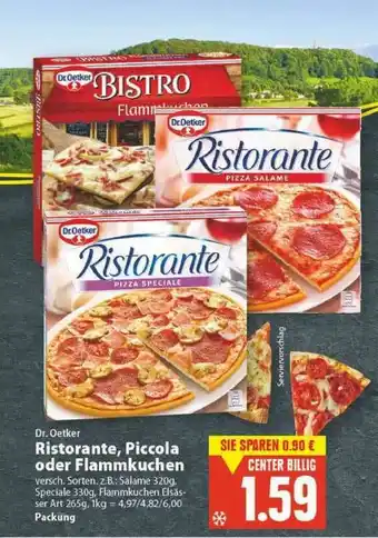 E-Center Dr. Oetker Ristorante, Piccola Oder Flammkuchen Angebot