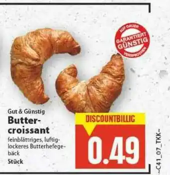 E-Center Gut & Günstig Buttercroissant Angebot