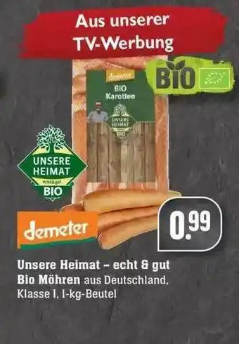 Edeka Unsere Heimat - Echt & Gut Bio Möhren Angebot