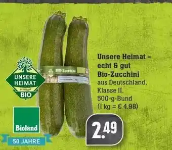 Edeka Unsere Heimat - Echt & Gut Bio-zucchini Angebot