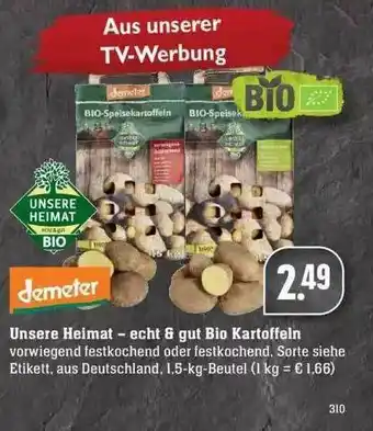 Edeka Unsere Heimat - Echt & Gut Bio Kartoffeln Angebot