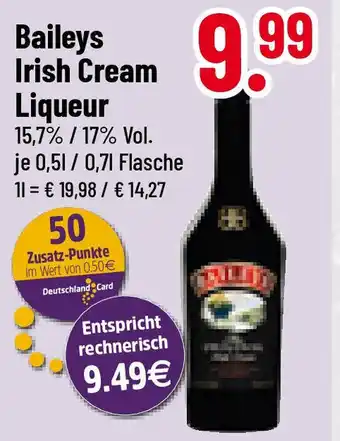 trinkgut Baileys Irish Cream Liqueur 15,7% / 17% Vol. 500/700ml Angebot