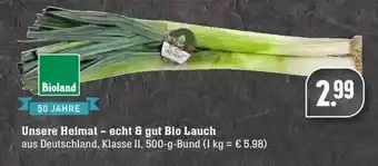 Edeka Unsere Heimat - Echt & Gut Bio Lauch Angebot