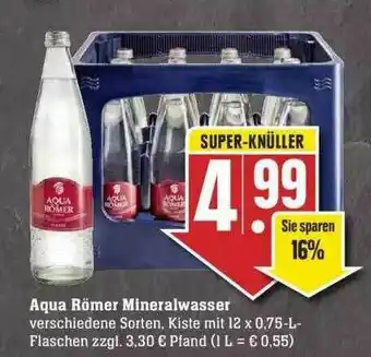 Edeka Aqua Römer Mineralwasser Angebot