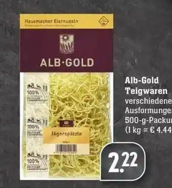 Edeka Alb-gold Teigwaren Angebot