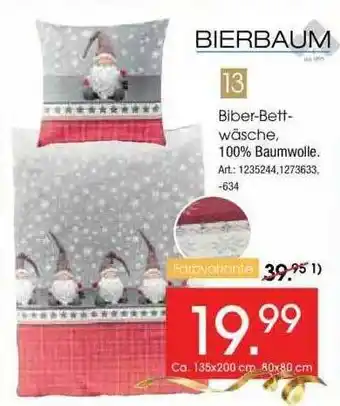 Zurbrüggen Biber-bett-wäsche Bierbaum Angebot