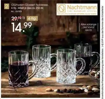 Zurbrüggen Glühwein-glasset Noblesse Nachtmann Angebot