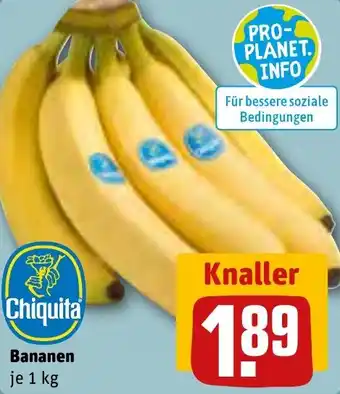 REWE Chiquita Bananen 1 kg Angebot