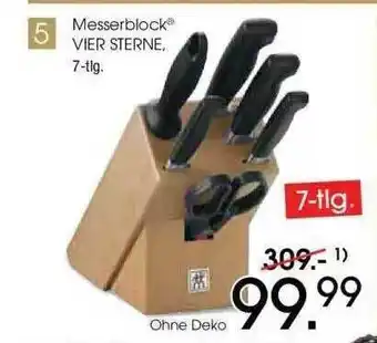 Zurbrüggen Messerblock Vier Sterne Angebot