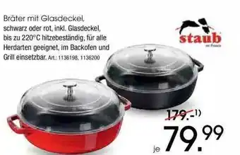 Zurbrüggen Bräter Mit Glasdeckel Staub Angebot