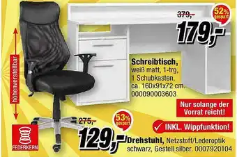 Opti Wohnwelt Schreibtisch Drehstuhl Angebot