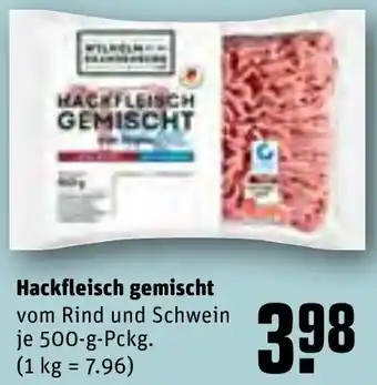 REWE Hackfleisch gemischt 500 g Pckg. Angebot