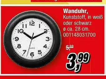 Opti Wohnwelt Wanduhr Angebot