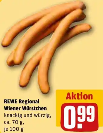 REWE REWE Regional Wiener Würstchen 100 g Angebot