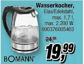 Opti Wohnwelt Wasserkocher Bomann Angebot