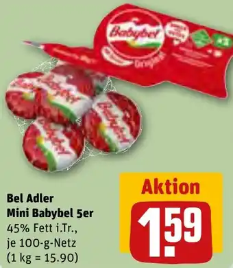 REWE Bel Adler Mini Babybel 5er 100 g Netz Angebot