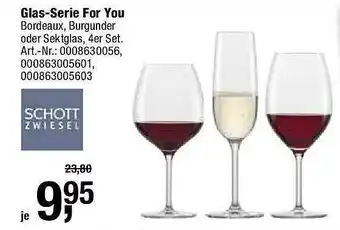 Opti Wohnwelt Glas-serie For You Angebot