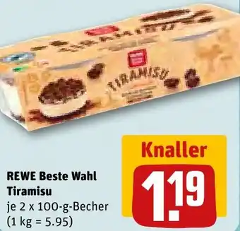 REWE REWE Beste Wahl Tiramisu 2x100 g Becher Angebot