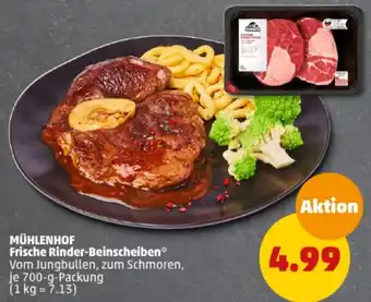 PENNY MÜHLENHOF Frische Rinder-Beinscheiben 700 g Packung Angebot