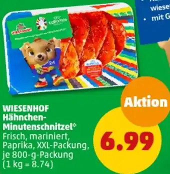 PENNY WIESENHOF Hähnchen Minutenschnitzel 800 g Packung Angebot