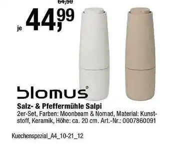 Opti Wohnwelt Blomus Salz- & Pfeffermühle Salpi Angebot