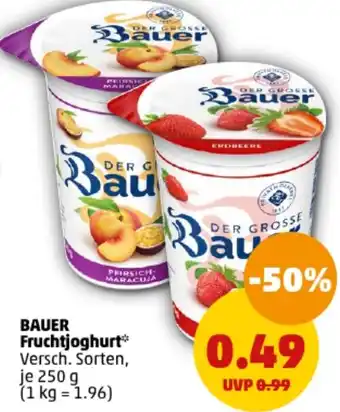 PENNY BAUER Fruchtjoghurt 250 g Angebot