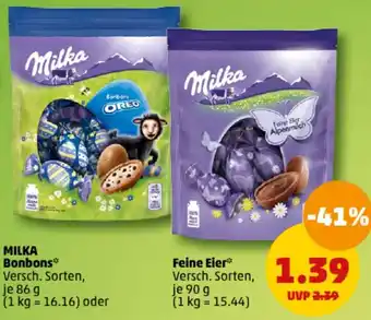 PENNY MILKA Bonbons 86 g oder Feine Eier 90 g Angebot