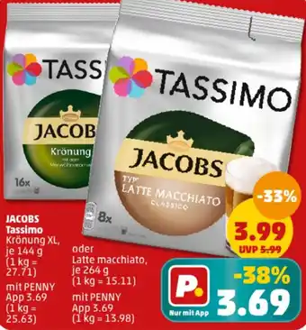 PENNY JACOBS Tassimo 144/264 g Angebot