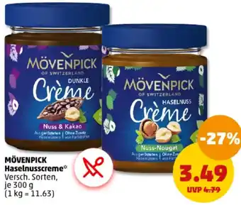 PENNY MÖVENPICK Haselnusscreme 300 g Angebot