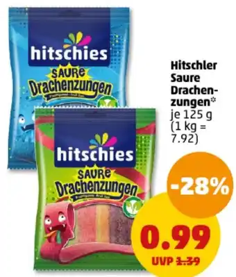 PENNY Hitschler Saure Drachenzungen 125 g Angebot