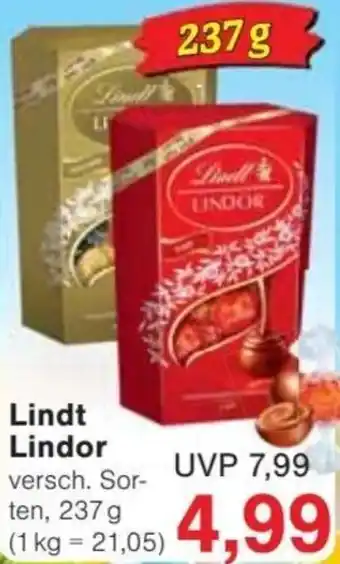 Jawoll Lindt Lindor 237 g Angebot