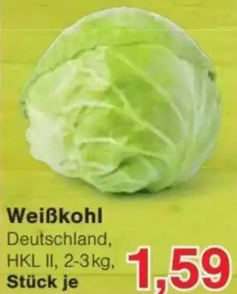 Jawoll Weißkohl 2-3 kg Angebot